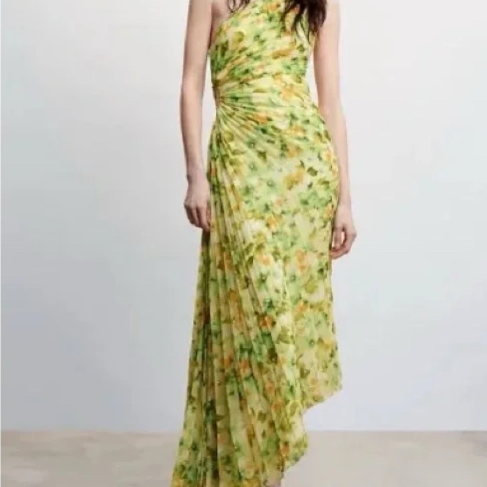 Floral One-Shoulder Dress